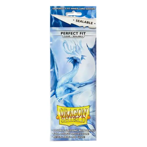 Sleeve-uri Dragon Shield Standard Perfect Fit Sealable 100 bucati - Transparent