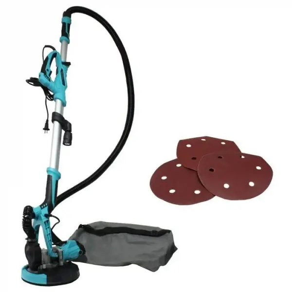 Slefuitor pentru perete cu aspirator Detoolz DZ-C200, 750W, maner telescopic extensibil