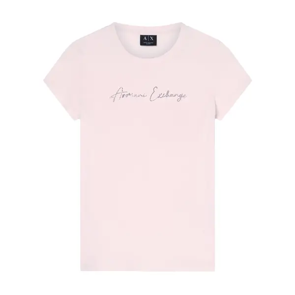 Slim fit t-shirt in classic cotton jersey pink Xs