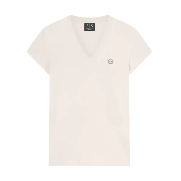 Slim fit t-shirt in cotton jersey beige M