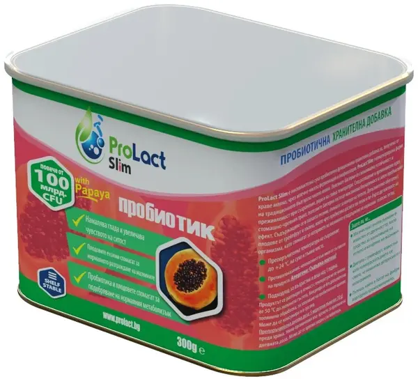 Slim Probiotic pentru pierderea în greutate și arderea grăsimilor, 300 g, ProLact