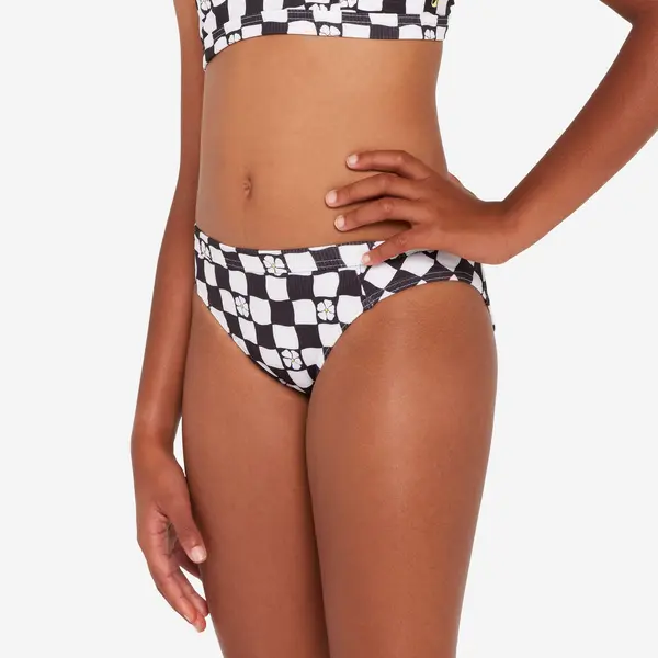 Slip de baie surf Alma hao Negru și alb Fete