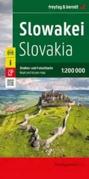 Slovakia Road and Leisure Map. 1:200,000 scale, Sheet Map/***