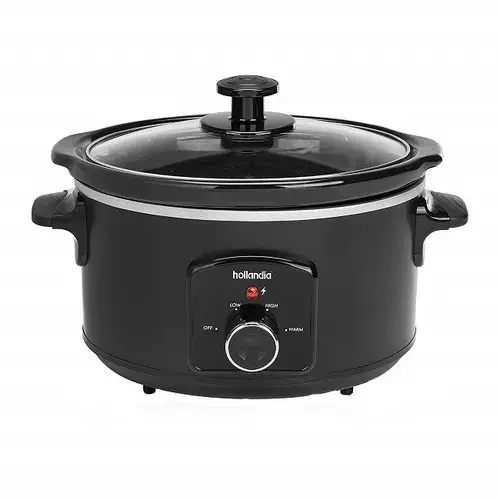 Slow cooker TRISTAR VS-3915, 3.5 litri, 2 setari temperatura, vas ceramica detasabil, functie pastrare la cald, Negru