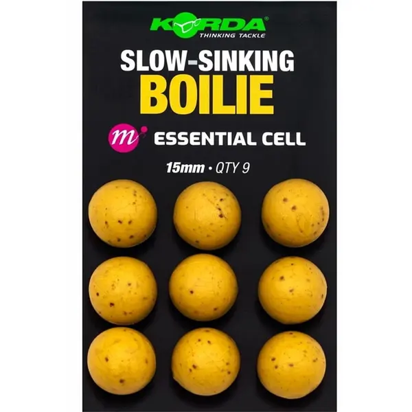 Slow Sinking Boilies Essential Cell 15mm