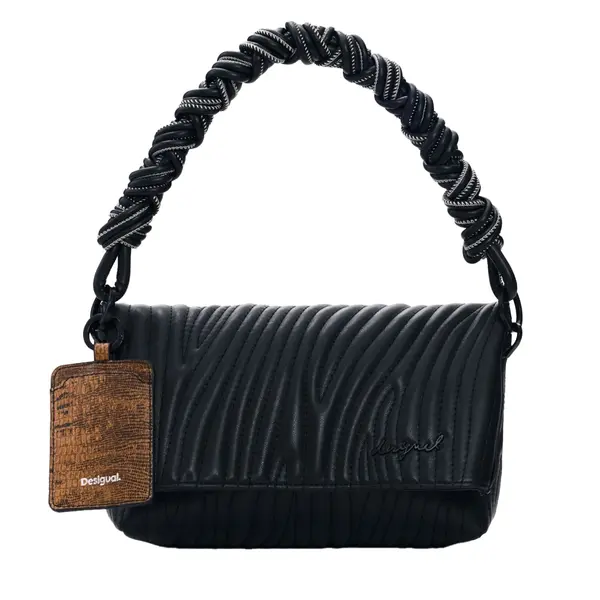 Small embosed bag black