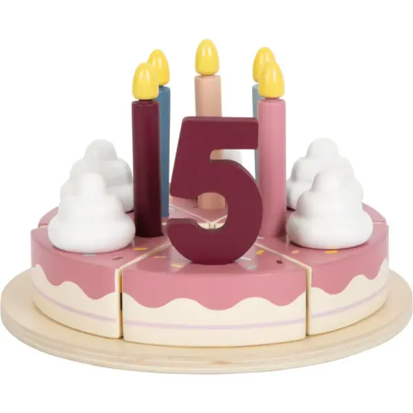 Small foot Birthday Cake Tasty jucarie din lemn 3 y+ 23 buc