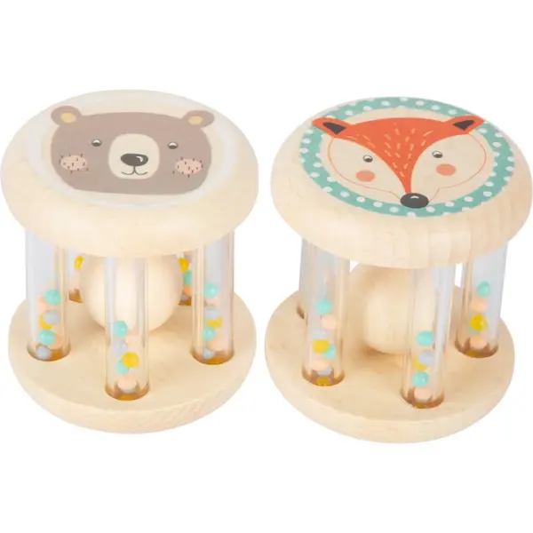 Small foot by Legler Rattle Animals Pastel jucărie zornăitoare cu biluțe 2 buc