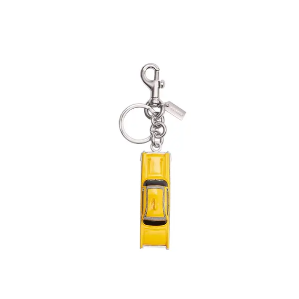 Small taxi bag charm yellow