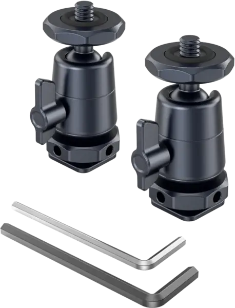 SmallRig 2948 BallHead Mini with Removable Cold Shoe Mount 2pcs, Prindere cap cu bila dublu