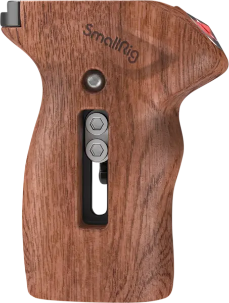 SmallRig 3323 Side Handle Wood with Start/Stop Remote Trigger, Maner video din lemn