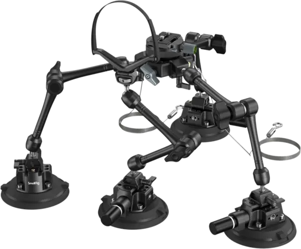 SmallRig 3565 All-in-One 4-Arm Suction Cup Camera Mount Kit for Vehicle Shooting SC-15K, Suport cu ventuze pentru camere