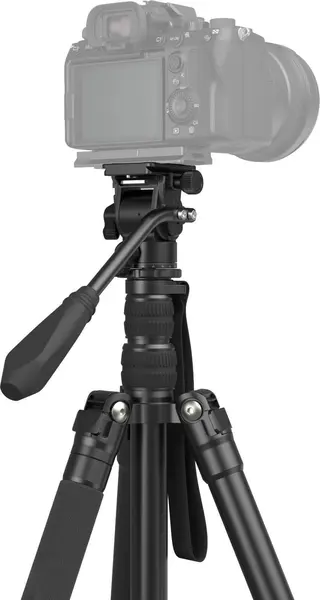 SmallRig 3760 Trepied Video Aluminiu CT180, Mini Cap Fluid Arca-Type, Inaltime 183 cm, Suport Telefon Metalic, Portabil Outdoor
