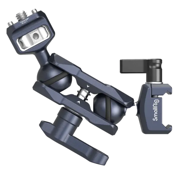 SmallRig 3875 Magic Arm with Dual Ball heads (1/4"-20 Screw and NATO Clamp), Clema prinde monitor video