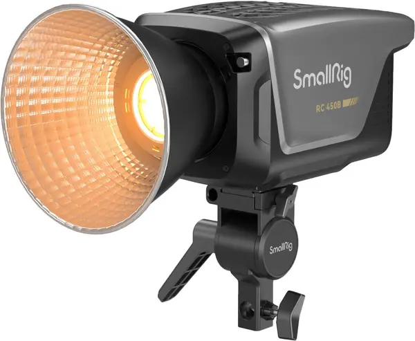 SmallRig 3976 RC 450B COB Video Light Lampa LED, 450W, Bi-Color 2700K-6500K, 121000 Lux, Montura Bowens, Control App si DMX