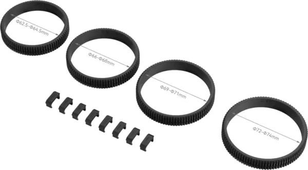SmallRig 4186 Focus Gear Ring Seamless Kit (62.5-64.5 / 66-68 / 69-71 / 72-74 mm), Inele focus