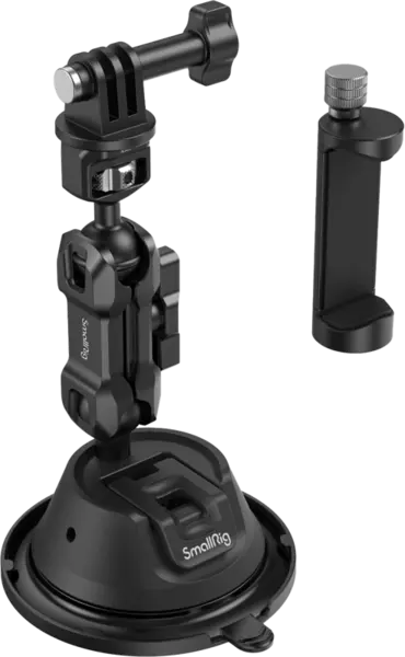 SmallRig 4275, Kit de Suport Portabil cu Ventuza SC-1K pentru Camere de Actiune / Telefoane Mobile