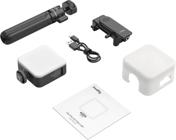 SmallRig 4367 Smartphone Vlog Tripod Kit VK-30 Advanced Version, Suport smartphone cu lampa LED