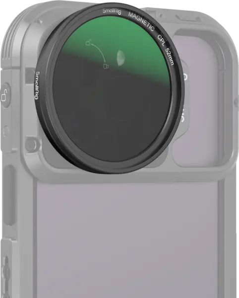 SmallRig 4388 MagEase Magnetic CPL Filter Kit with M-mount Filter Adapter (52mm), FIltru smartphone