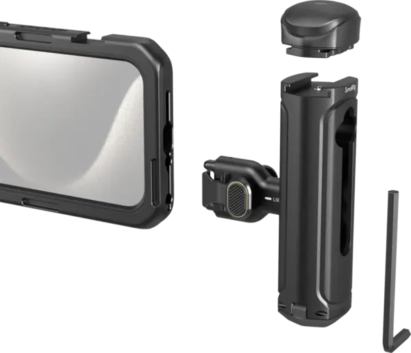 SmallRig 4398 Mobile Video Kit (Single Handheld) for iPhone 15 Pro, Husa protectie iPhone 15 Pro