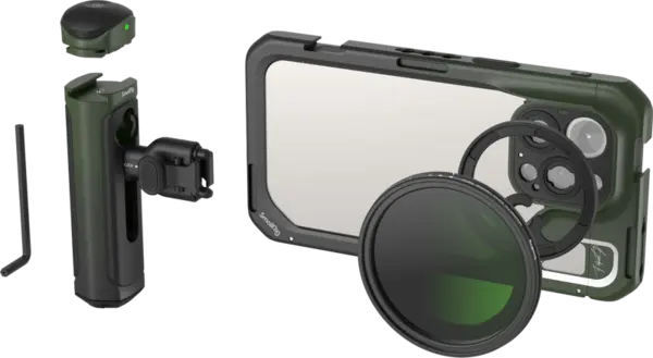 SmallRig 4407 Special Mobile Video Kit Dual Handheld (X Brandon Li) for iPhone 15 Pro Max, Kit video dedicat iPhone