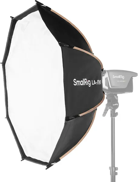 SmallRig 4633 Softbox Octagonal LA-O90 90 cm, Montura Bowens, Quick Release, Include Grid Honeycomb si 2 Difuzii
