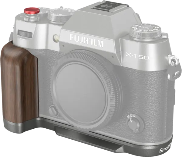 SmallRig 4736 Wooden L-Shape Grip for Fujifilm X-T50 Charcoal Silver, Grip din lemn camera camera foto mirrorless