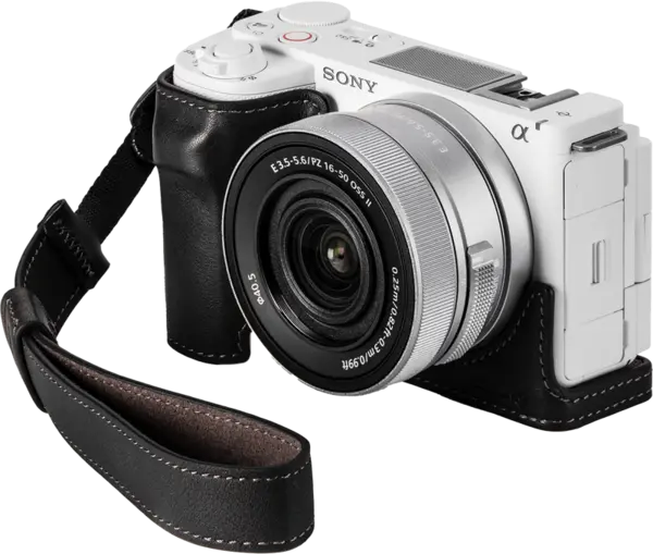 SmallRig 4777 Leather Case Kit for Sony ZV-E10 II Black, Carcasa si curea piele camera foto video mirrorless