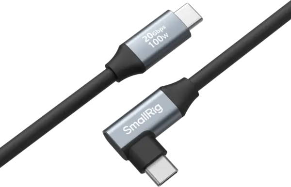 SmallRig 4790 USB-C (Straight) to USB-C (Angled) Cablu de date 35cm