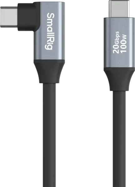 SmallRig 4790 USB-C (Straight) to USB-C (Angled) Cablu de date 35cm