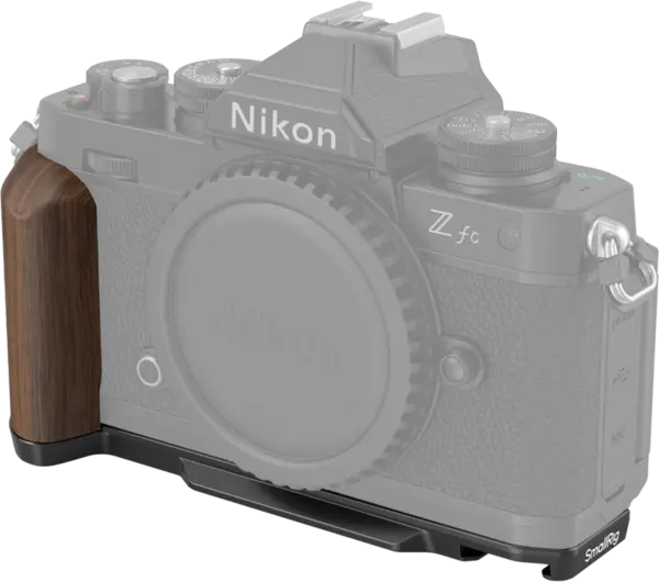 SmallRig 4802 Wooden L-Shape Grip for Nikon Z fc Black, Carcasa camera foto video mirrorless