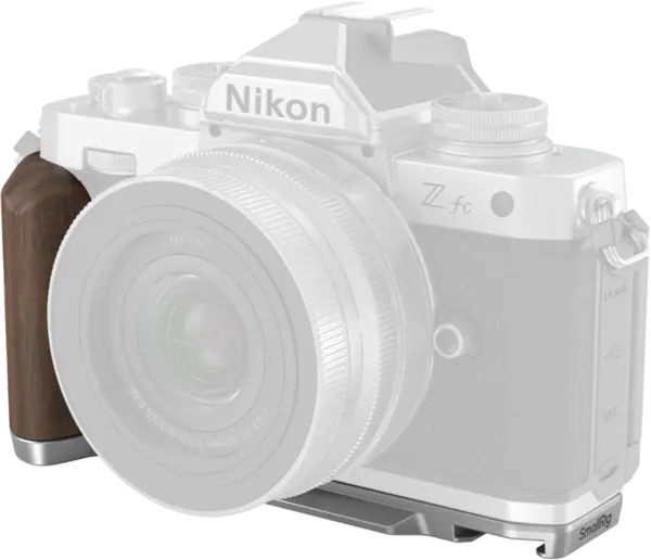 SmallRig 4803 Wooden L-Shape Grip for Nikon Z fc Silver, Husa protectie camera