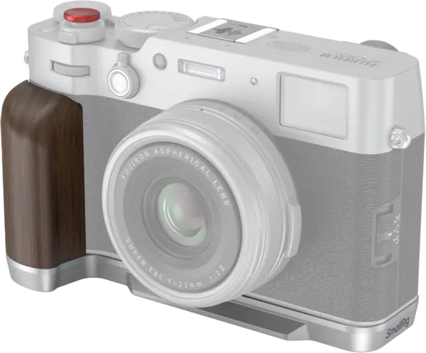 SmallRig 4804 Wooden L-Shape Grip for FUJIFILM X100VI / X100V Sliver, Maner cage L