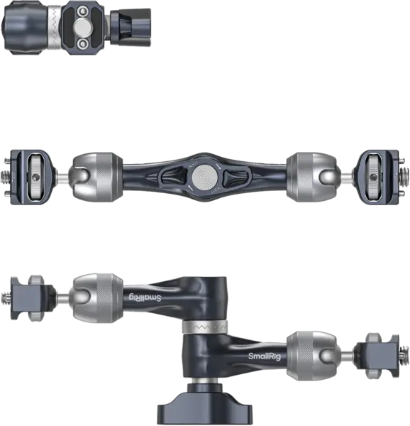 SmallRig 4899 Rosette Magic Arm (7") with ARRI Locating Screw, Cap cu bila dublu