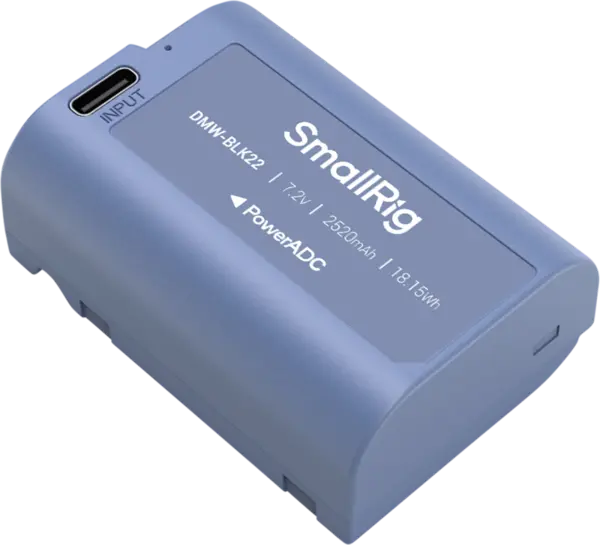 SmallRig 4906 Camera Battery USB-C Rechargeable DMW-BLK22, Acumulator dedicat Panasonic