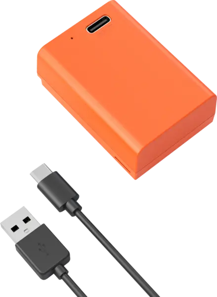 SmallRig 4967 EN-EL25 Acumulator reincarcabil USB-C Orange, Acumulator dedicat Nikon