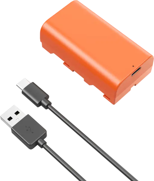 SmallRig 4971 NP-F550 Acumulator reincarcabil USB-C Orange