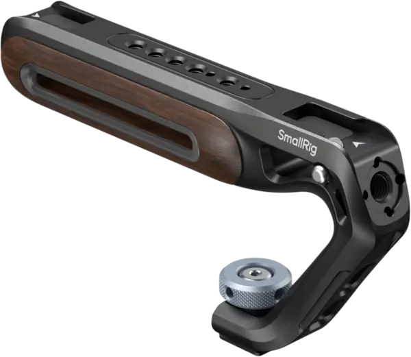 SmallRig 5250 Wooden Top Handle with Cold Shoe Mount