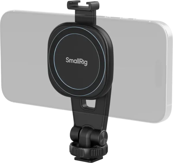 SmallRig 5283 AC-10 Attachable Phone Clamp with Cold Shoe Mount