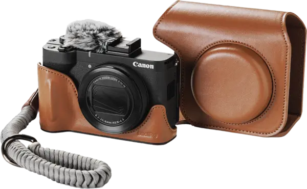 SmallRig 5385 Leather Case Kit for Canon PowerShot V1 Brown