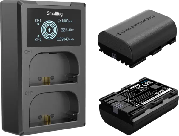 SmallRig 5409 Camera Battery and Charger Kit for Canon LP-E6P
