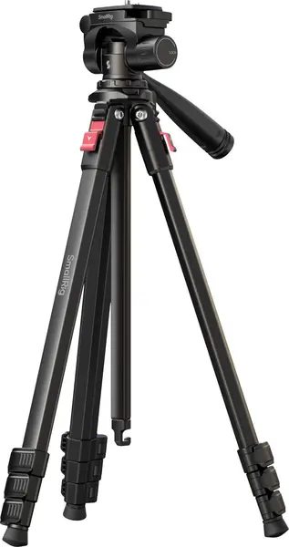 SmallRig 5474 Trepied Video Aluminiu, Inaltime 172 cm, Cap Panoramic 360°, Suport Telefon, Ultra-Usor 1.1 kg, Pentru Vlogging