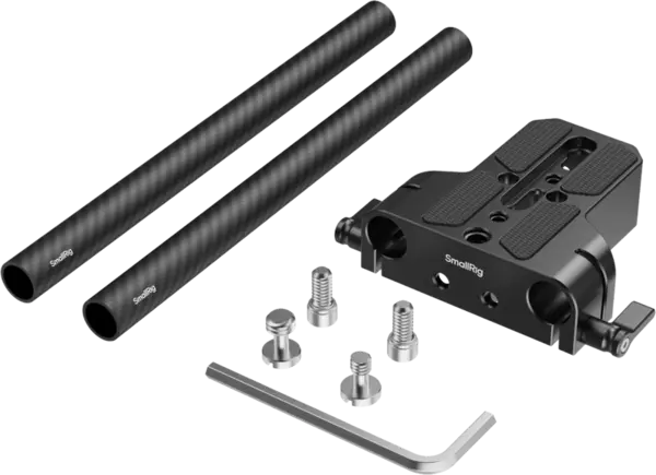 SmallRig 5609 Bottom Mount Plate with Dual 15mm Rod Clamp