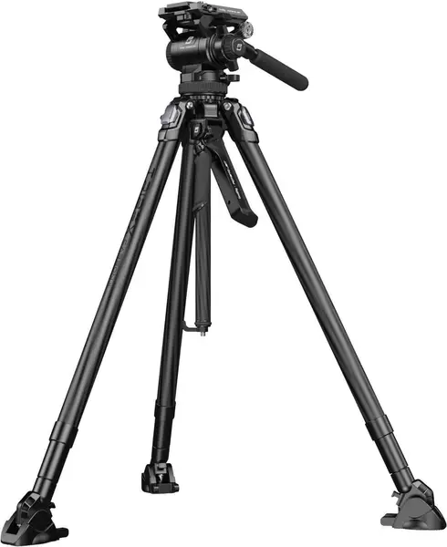 SmallRig 5755 X Potato Jet Tribex Carbon II Trepied Video, Tehnologie Hidraulica X-Clutch, Cap Fluid Touch-and-Go, Sarcina 6kg