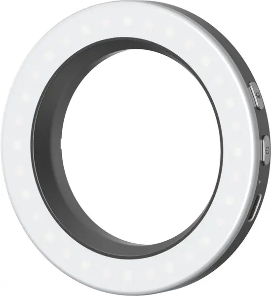 SmallRig Vibe P30 67mm Lampa Ring LED, 3 Niveluri Luminozitate, Bi-Color, Acumulator, Incarcare USB-C, Montura Filtru 67mm