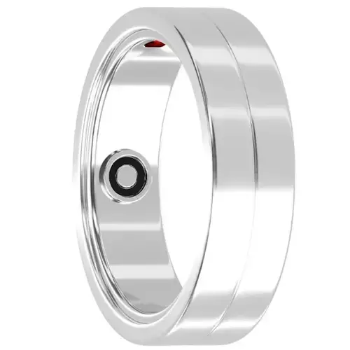 Smart ring Maxcom mRing MR100, Marimea 11, Bluetooth, GPS, Android/iOS, Monitorizare activitate, IP68 (Argintiu)