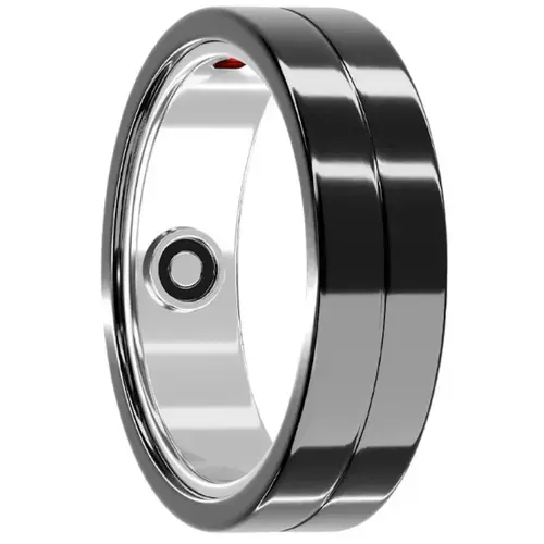 Smart ring Maxcom mRing MR100, Marimea 12, Bluetooth, GPS, Android/iOS, Monitorizare activitate, IP68 (Negru)