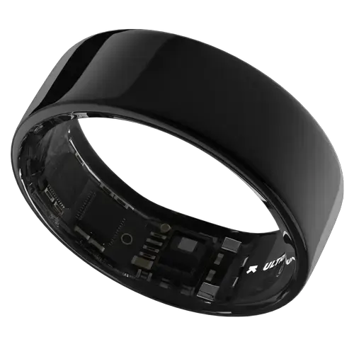 Smart Ring Ultrahuman Ring Air UHRA-AA-07, Bluetooth BLE5, HRV, VO2 Max, Android/iOS, Monitorizare ritm cardiac, Saturatie Oxigen, Autonomie 6 zile, 18.09 mm (Negru)