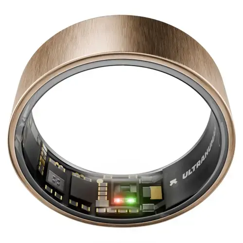 Smart Ring Ultrahuman Ring Air UHRA-BR-09, Bluetooth BLE5, HRV, VO2 Max, Android/iOS, Monitorizare ritm cardiac, Saturatie Oxigen, Autonomie 6 zile, 19.96 mm (Roz/Auriu)