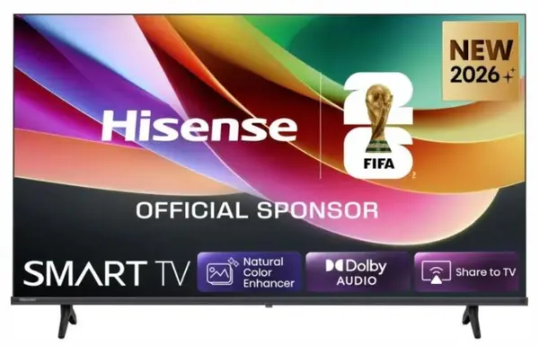 Smart TV Hisense - 40A4S, 40'', 2K FHD, DLED, VIDAA Smart TV, negru